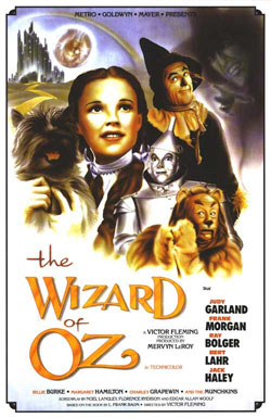 Wizard Of Oz movie poster, 1939